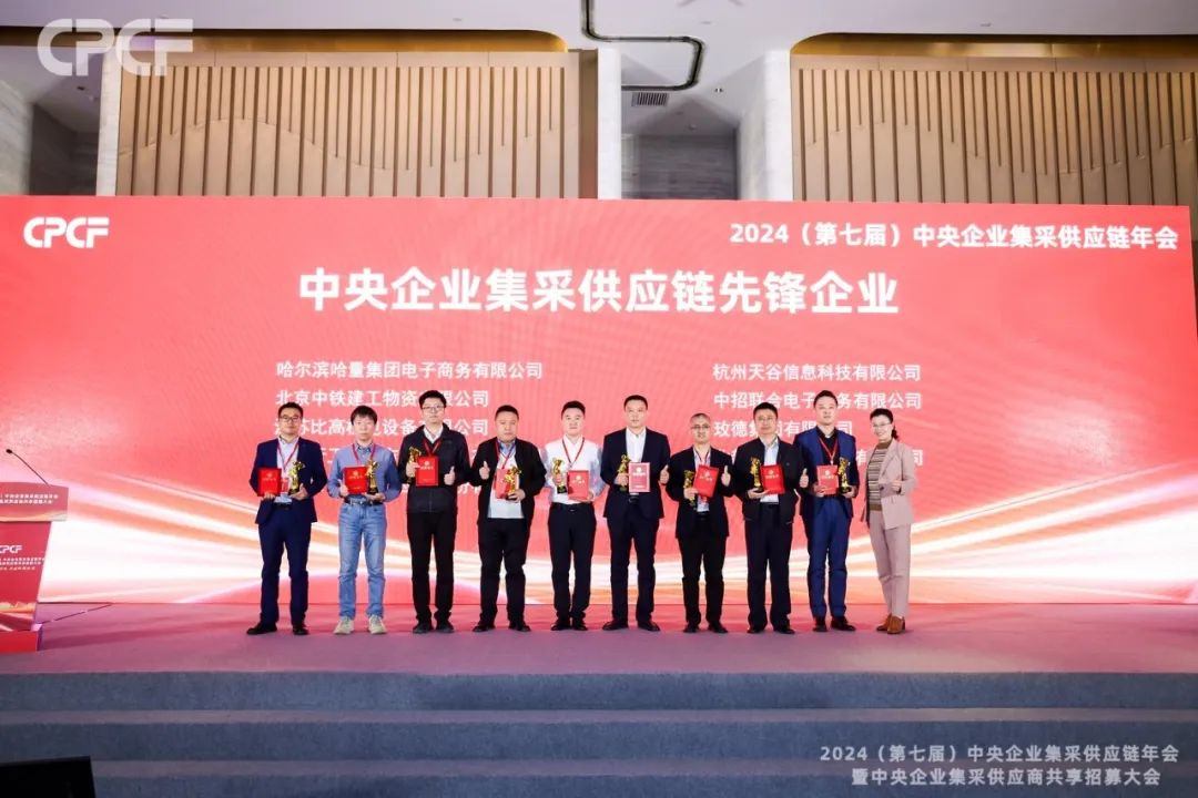 喜报！AG庄闲荣获2024年度（CPCF）中央企业集采供应链年会先锋企业荣誉称号
